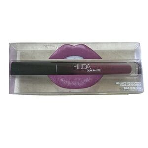 Huda Beauty Demi Matte Cream Lipstick RETIRED Catwalk Killer SEALED Box